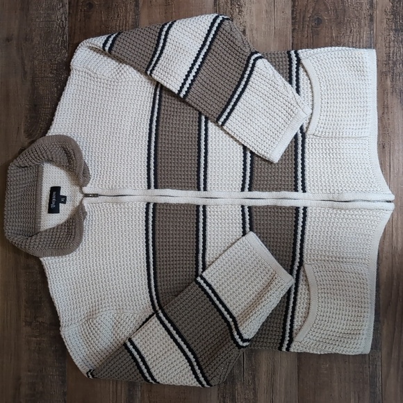 Brixton | Powell Chunky Knit Full Zip Cardigan Sweater | Size XL - Picture 3 of 8